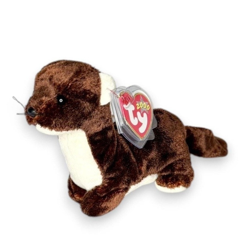 Runner the Mustelidae | Gentle Wildlife Friend | Mint Heart Tag TY Beanie Baby